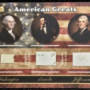 Pieces of the Past Triple Relics 3 Presidents